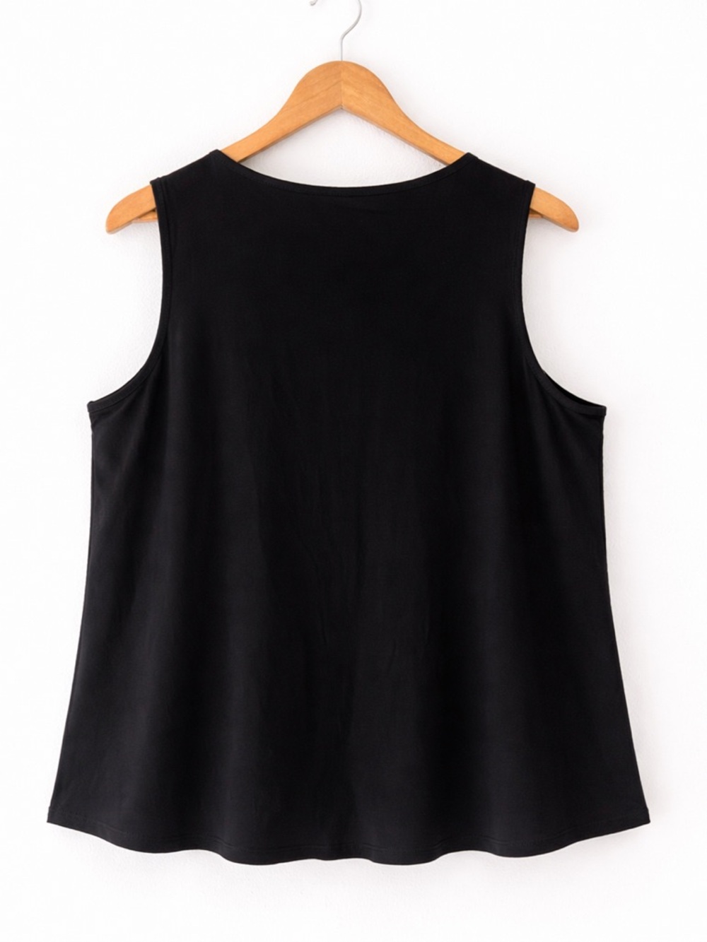 *NWT* Croft & Barrow Black Pleated Tank Top - XXL - Picture 3 of 5